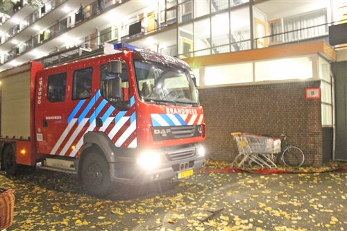 10 november Keukenbrand op 6e etage in flat Poptahof Noord Delft