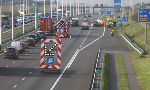 27 september Chaos op A4 bij Schipluiden na ongeluk vijf voertuigen A4 Schipluiden