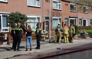Gasleiding geraakt bij werkzaamheden voor woning Merelstraat Honselersdijk