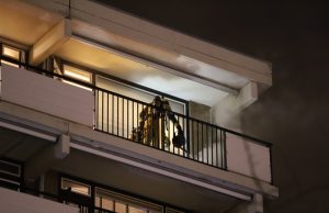 Brand in flatwoning op de 7e etage Hammarskjodlaan Rijswijk