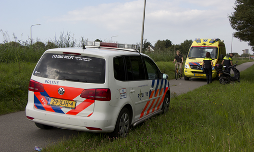 2 september Bijrijder gewond bij val van scooter Tramkade Den Hoorn