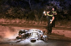Motorscooter in brand aangetroffen Nieboerweg Den Haag