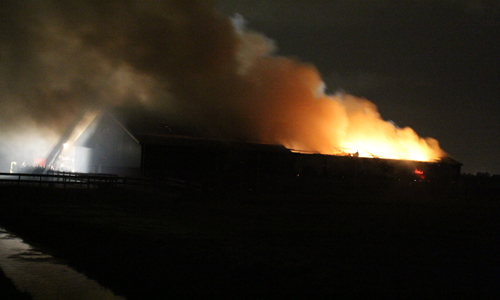 2 oktober Zeer grote brand in hooischuur Kwakelweg Maasland