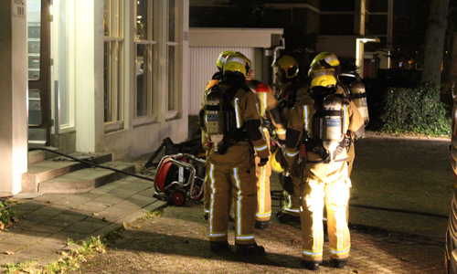 6 oktober Middelbrand door brandende bank in flat Zwedenburg Den Haag