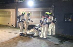 Brandje tegen garagebox Elviraland Den Haag