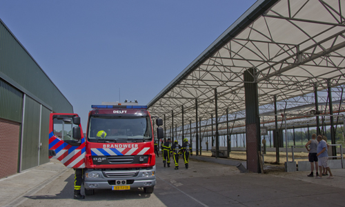 11 juli Brandweer rukt uit voor brand in koeienstal Bieslandseweg Delfgauw