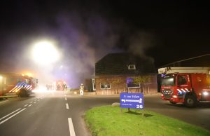 Grote brand in vrijstaande woning, man aangehouden Oosteinde Leidschendam