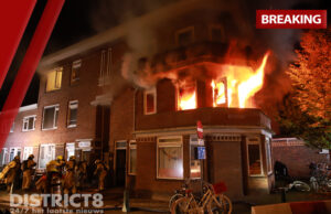 Grote uitslaande brand in woning Weesperstraat Den Haag