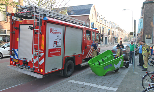 20 april Rokende accu van bakfiets veroorzaakt consternatie bij kinderopvang Hugo de Grootstraat Delft
