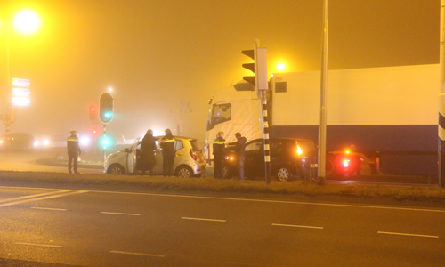 24 januari Materiële schade bij aanrijding tussen twee voertuigen Middelbroekweg Honselersdijk
