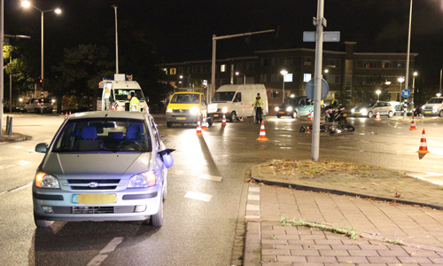 9 oktober Motorrijder gewond bij aanrijding Veluweplein Den Haag