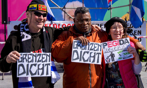 10 april 54 aanhoudingen tijdens demonstraties in Den Haag