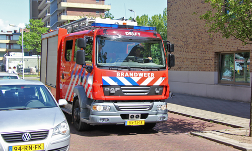 21 juli Brandweer rukt uit voor rook vanaf het dak Sasboutstraat Delft