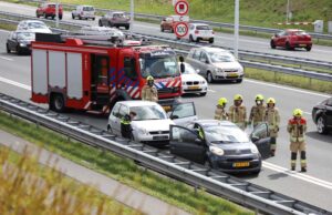 Flinke file na aanrijding A4 thv. Schipluiden