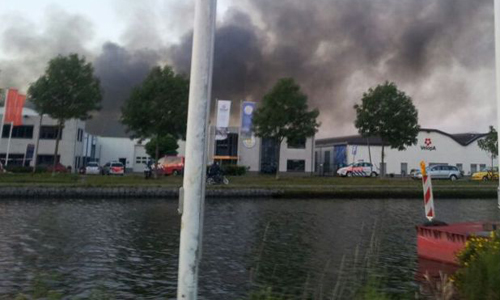 19 augustus Grote brand afvalbedrijf Leiderdorp