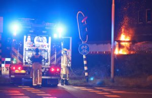Fietsenstalling in brand gestoken Vrijenbanselaan Delft