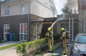 Zonnepanelen in brand op aanbouw woning Wildbaan Rijswijk