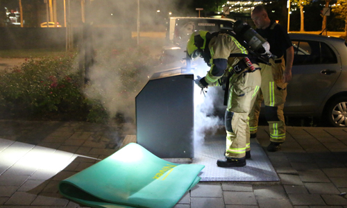 9 juli Brandweer rukt uit na brandstichting in ondergrondse container Glenn Millerstraat Delft