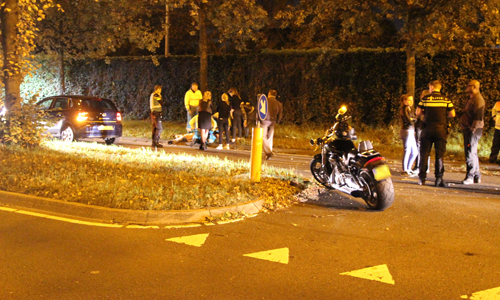 14 oktober Motorrijder gewond bij éénzijdig ongeval Zijdeweg Den Haag