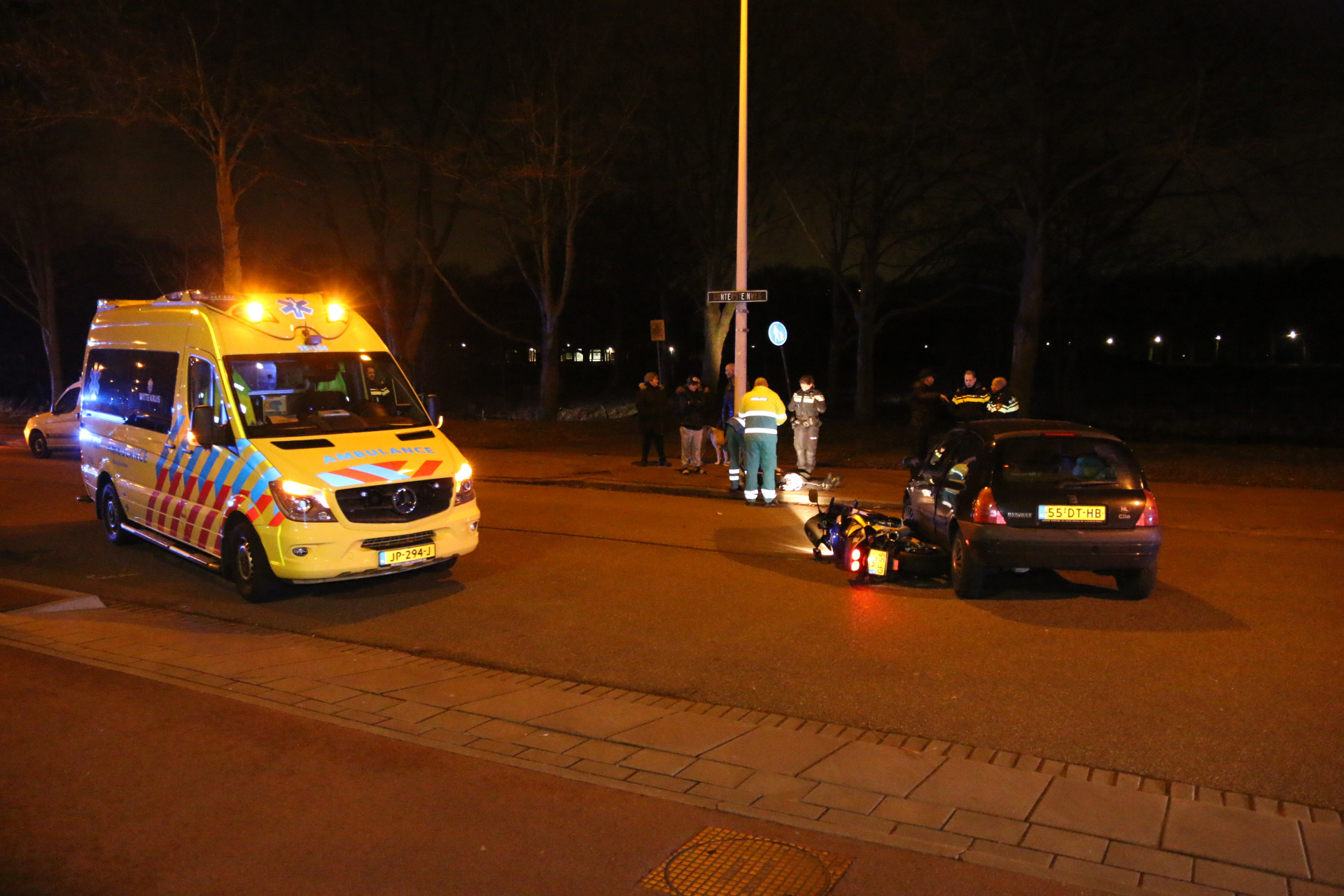 31 januari Ongeval tussen een motor en een personenauto Gunstersteinweg Den Haag
