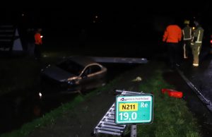 Auto raakt te water Wippolderlaan-N211 Wateringen
