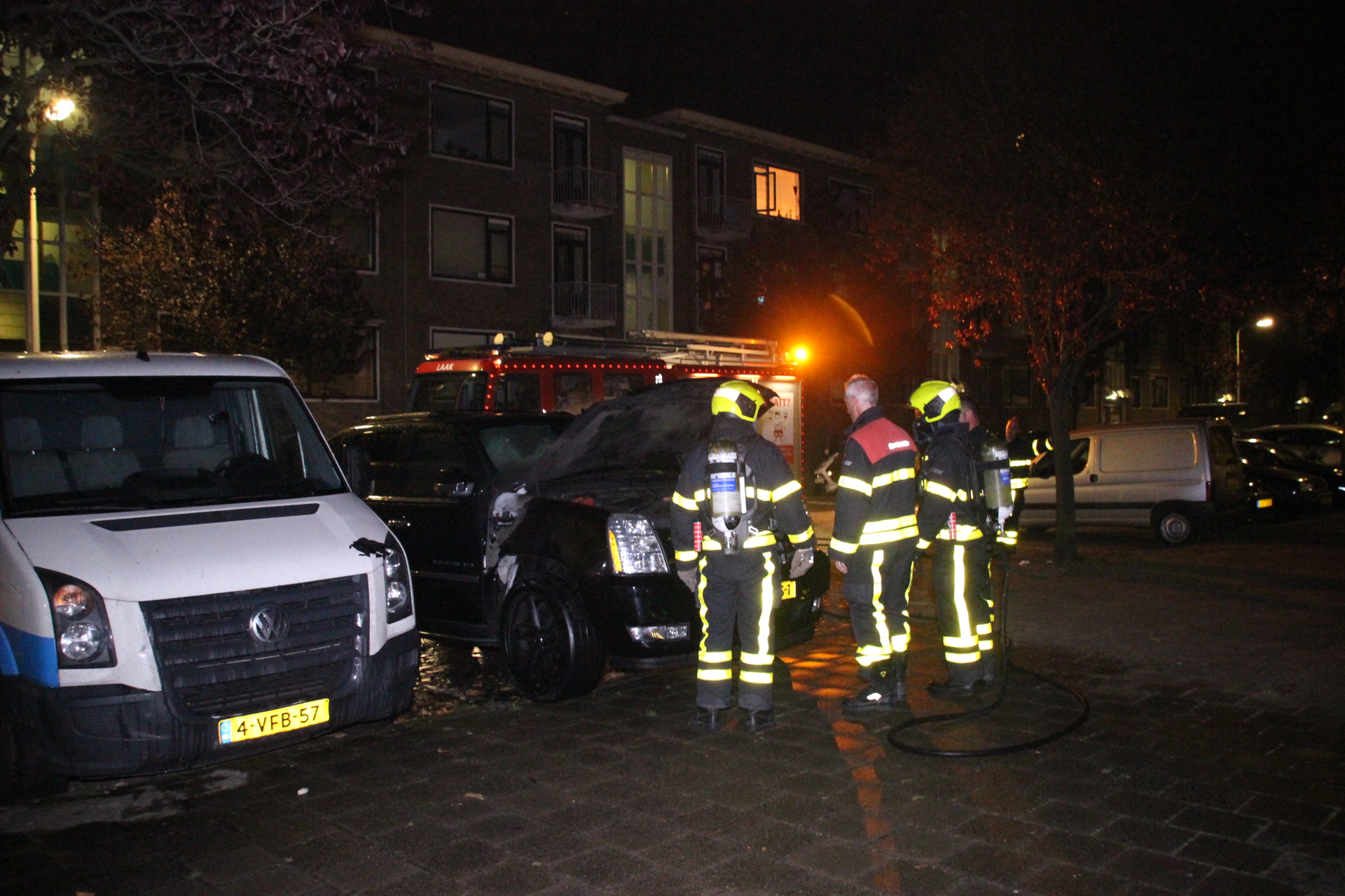 13 september Auto in brand gestoken Joan Blasiusstraat Den Haag