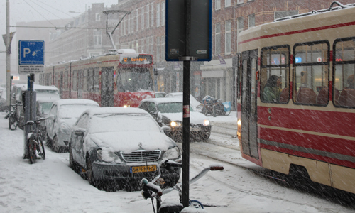 10 december Bevroren tramwissel zorgt voor veel vertragingen in Den Haag