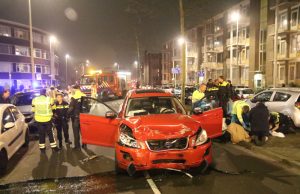 Flinke ravage na ongeval Leyweg Den Haag
