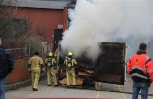 28 december Fikse brand in papiercontainer ABC Westland Poeldijk