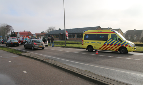5 februari Brandweervoertuig betrokken bij kop-staart aanrijding Klapwijkseweg Berkel en Rodenrijs