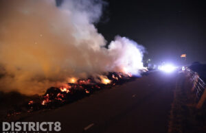 Fikse bermbrand zorgt voor flinke rookontwikkeling Veilingroute Wateringen