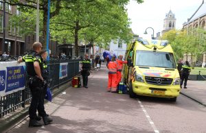 Hulpdiensten rukken uit voor medisch incident Markt Delft