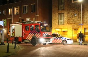 Woonflat Maasstaete ontruimd door brand op derde etage Maasstraat Den Haag
