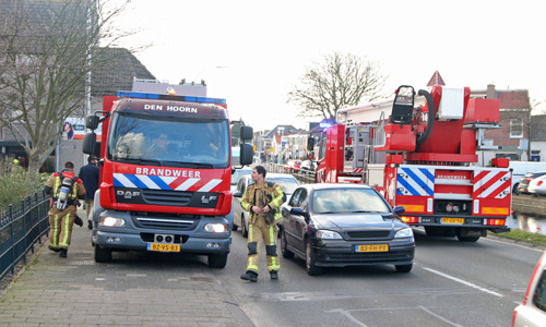 8 februari Brandweer bijna 50 minuten bezig met brand in schoorsteen Hoornseweg Den Hoorn