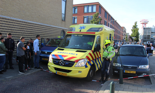 24 september Gewonde bij merkwaardig ongeluk Gerard Doustraat Den Haag