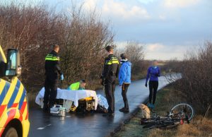 Fietser ernstig gewond door flinke gladheid Molenslag Monster