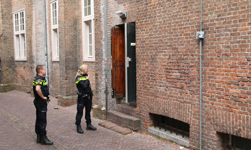 18 augustus Brandweer blust brandje in frituurpan Oude Delft Delft