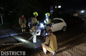Auto doelwit van brandstichting Isaäc Da Costalaan Delft