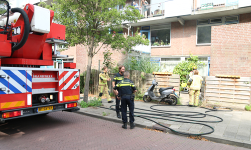 23 augustus Twee gewonden bij brand in woning Mijnbouwstraat Delft
