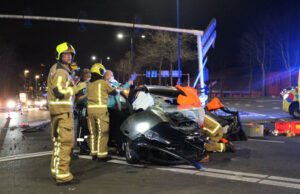Twee gewonden bij éénzijdig ongeval Europaweg Zoetermeer