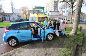 Flinke schade na eenzijdig ongeval Nieuwe Plantage Delft