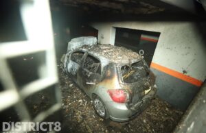Negen woningen ontruimd na autobrand in parkeergarage onder appartementencomplex, mogelijk brandstichting Sirtemastraat Den Haag