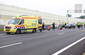 Motorrijder overleden na ernstig ongeval A12 Den Haag