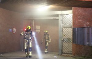Brandstichting in parkeergarage onder woningen Van Nagelhof Den Haag