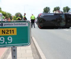23 juni Auto beland op zijkant bij aanrijding Emmastraat Monster 23 juni Auto beland op zijkant bij aanrijding Emmastraat Monster