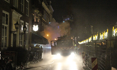 15 december Flinke rookontwikkeling bij Middelbrand Dunne Bierkade Den Haag