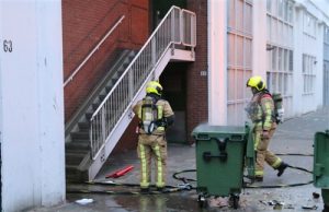 29 december Brand in containerruimte onder woningen Neherkade Den Haag