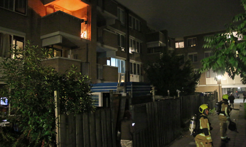 7 september Brand op balkon van woning Stille Putten Delft