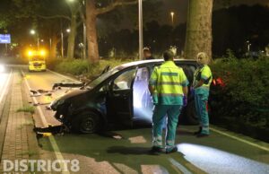 Bestuurder gevlucht na eenzijdig ongeval Boezemlaan Rotterdam