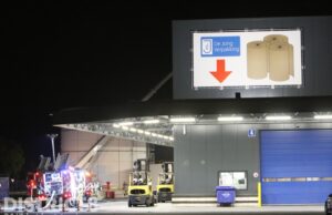 Brand bij verpakkingsbedrijf Jogchem van der Houtweg De Lier